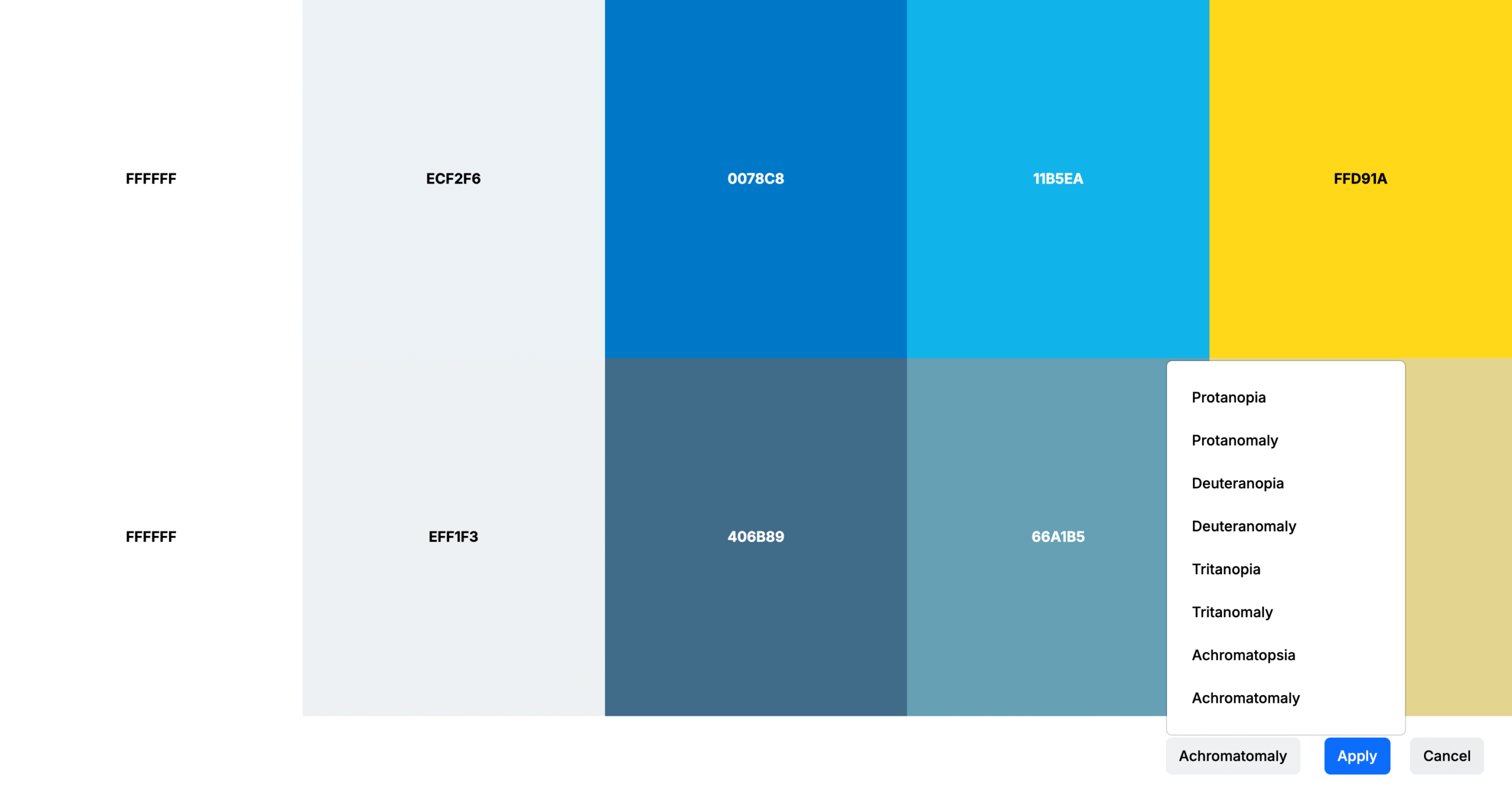Color blind color conversion